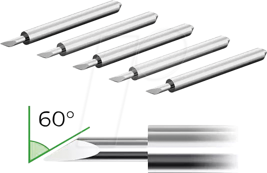 Thumbnail - XT P5010149 - Lasercutter, Ersatzmesser 60°, 5 Stück