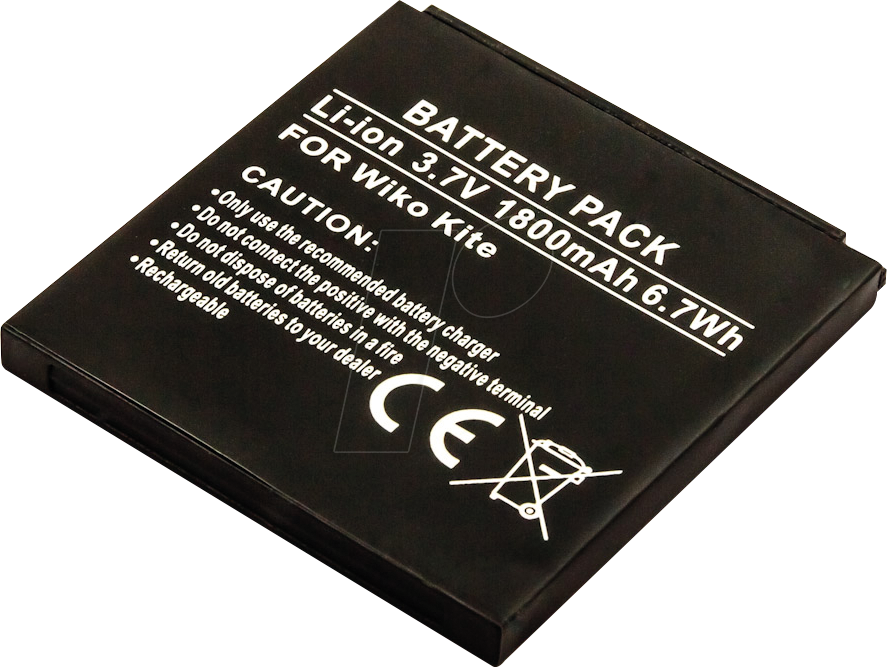 AKKU 10304 - Smartphone-Akku für WIKO-Geräte, Li-Ion, 1800 mAh