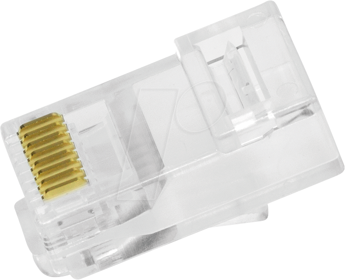 LOGILINK MP0027 - RJ45-Modularstecker, Cat.6, ungeschirmt, vorne offen, 50 Stk.