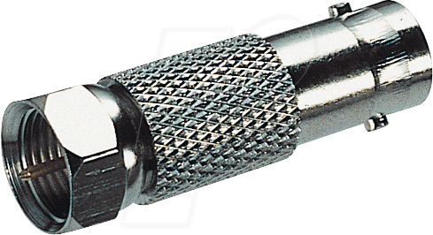 K 423 - BNC-Adapter, BNC-Buchse / F-Stecker