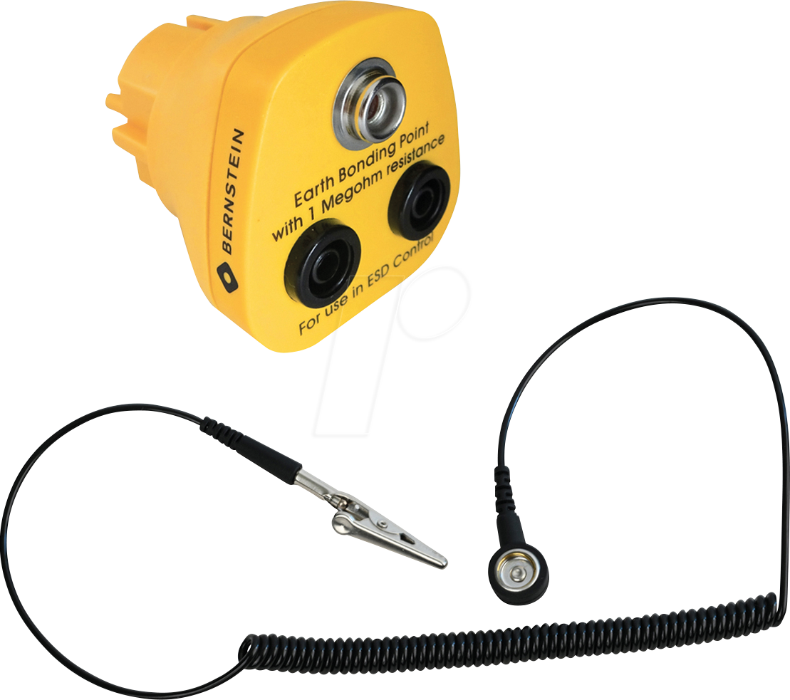 BERN 9-344-A - ESD Erdungsleitung 1,8 m und Erdungsstecker