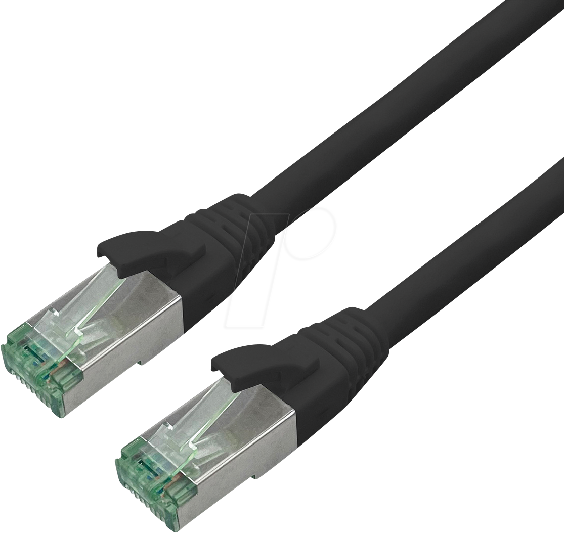 ROLINE 21453259 - Patchkabel Cat.6a S/FTP (PiMF), schwarz, 20 m