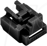 SK NL03P2BK - Port Schloss, RJ45, 100 Stück, schwarz