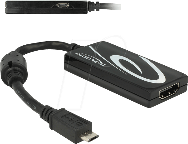 DELOCK 65643 - USB 3.0 Konverter, Micro-B auf HDMI mit Audio