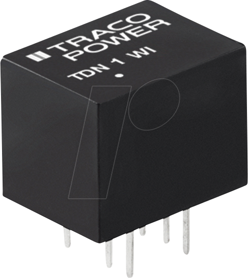 TDN 1-1222WI - DC/DC-Wandler TDN 1WI, 1 W, ±12 V, ±45 mA, DIL-8