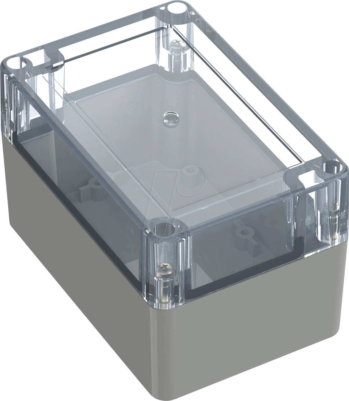 6U07120808437 - Industriegehäuse, 120 x 80 x 75,2mm, IP65, lichtgrau