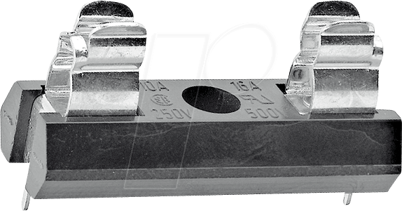 SCH 318002 - Sicherungshalter für 6,3 x 32 mm, 500 V, 16 A, schwarz