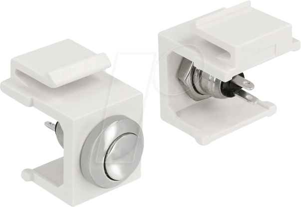 DELOCK 86401 - Keystone Drucktaster weiß