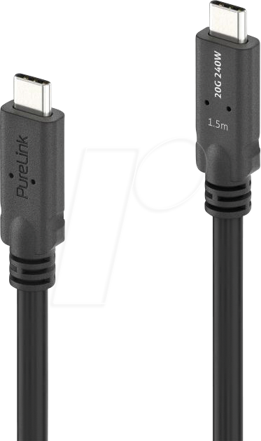 Thumbnail - PURE PI6600-015 - USB 4.0 Kabel, 20 Gbit/s, 240 W, 8K 30Hz, 1,5 m