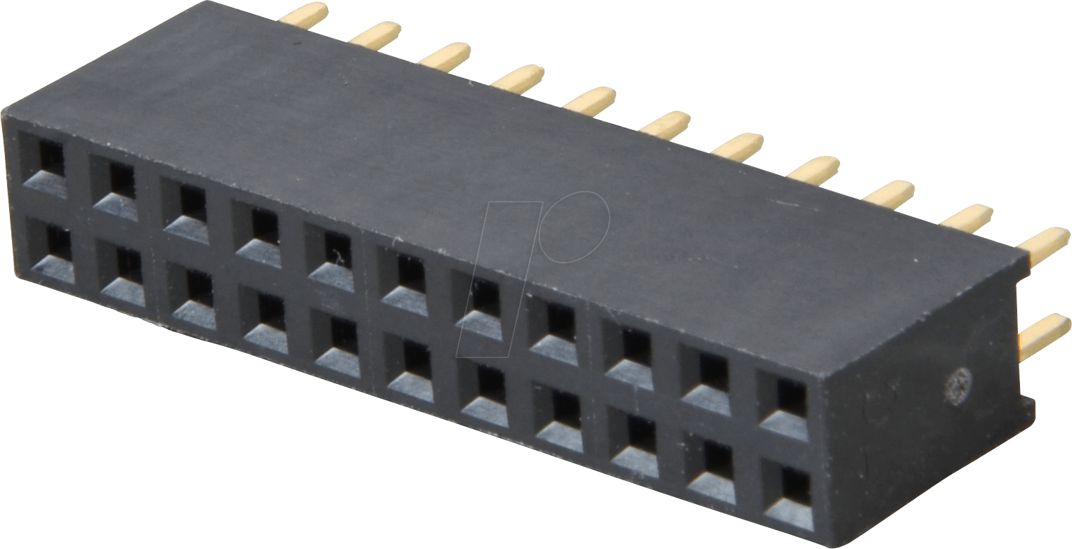 MPE 094-2-022 - Buchsenleisten 2,54 mm, 2X11, gerade