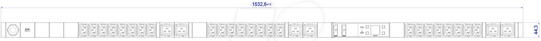 BACH 802.7508-S - PDU, 24x C13, 6x C19