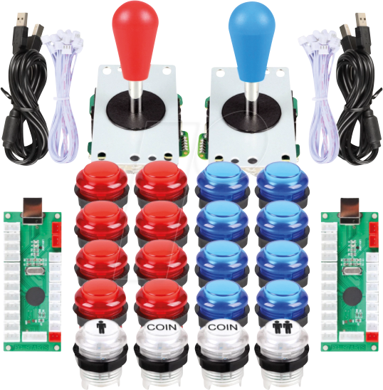 KUB ARC-2P - DIY Arcade Set für 2 Spieler