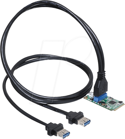 DELOCK 95234 - MiniPCIe I/O PCIe fullsize>1x19 Pin USB3.0 Pin