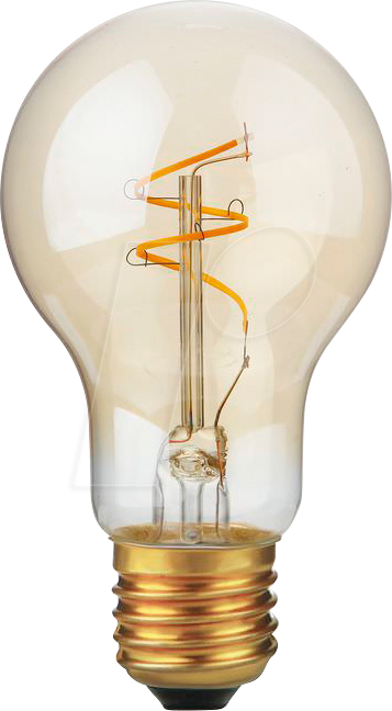 SCHI LS276025022 - LED-Lampe E27, 2,9 W, 250 lm, 2200 K, Gold, Filament, dimmbar