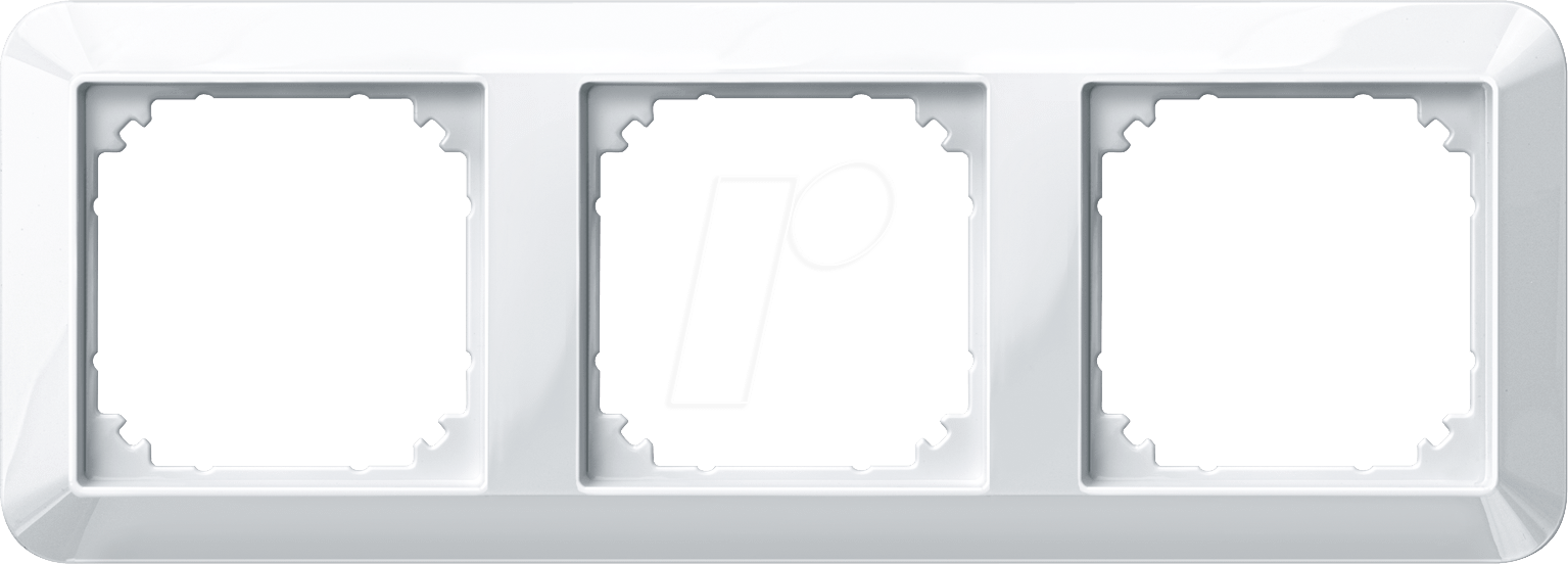 EL 1M 389319 - 1-M, Rahmen, 3-fach, polarweiß, glänzend