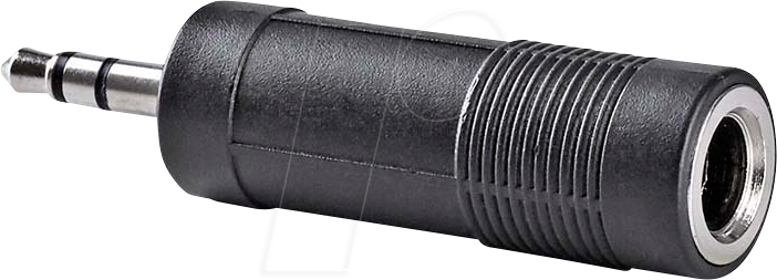 N CAGB22935BK - 3,5 mm Klinken Stecker auf 6,35 mm Klinken Buchse