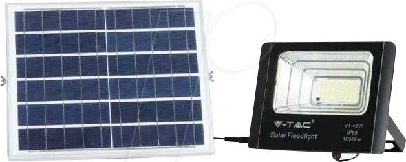 VT-94008 - LED-Flutlicht mit Solarpanel, 16 W, 6000 K