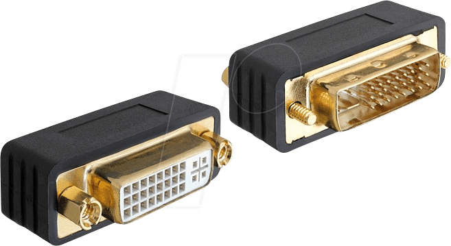 DELOCK 65298 - DVIAdapter, DVI 24+5 Stecker auf DVI 24+5 Buchse