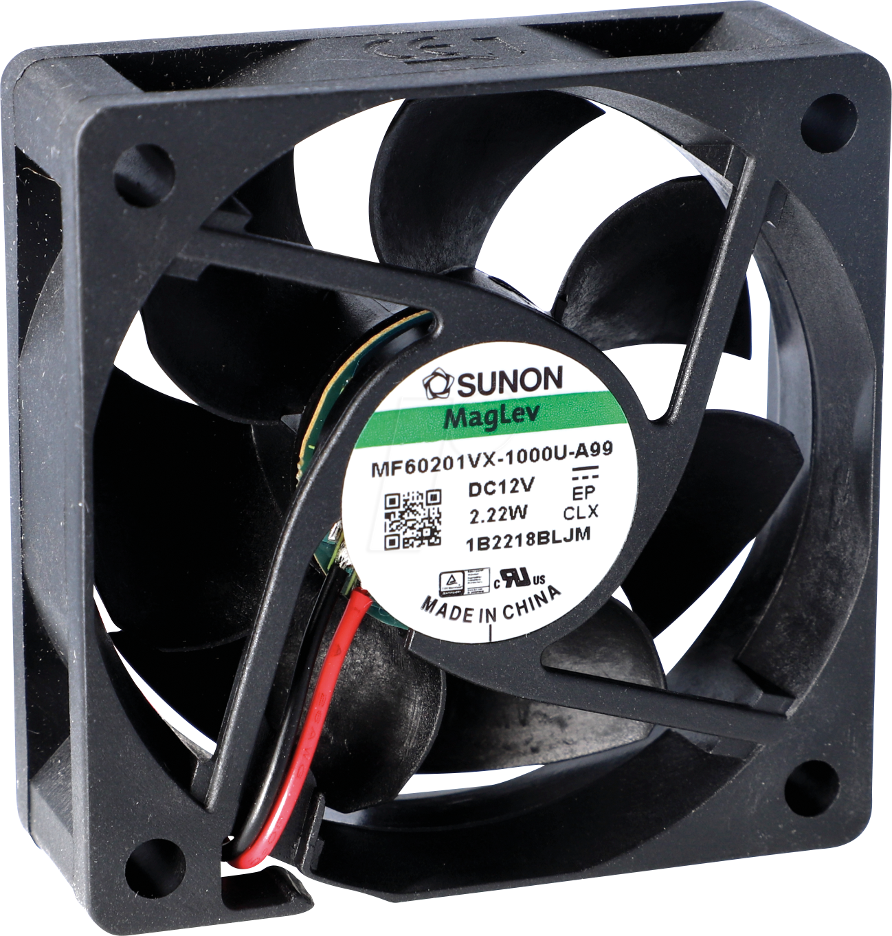 MF60201VX1000UA9 - Lüfter, 12 VDC, 60x60x20mm, Serie MB/EB