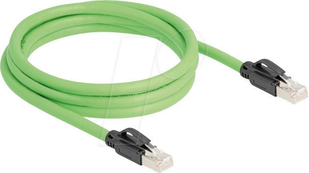 Thumbnail - DELOCK 80890 - Cat.6a Patchkabel, SF/UTP, PUR (TPU), 2 m, grün