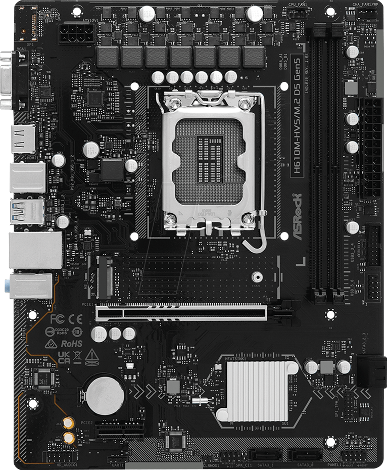 ASR 90MXBTV0 - ASRock H610M-HVS/M.2 D5 GEN5 (1700)