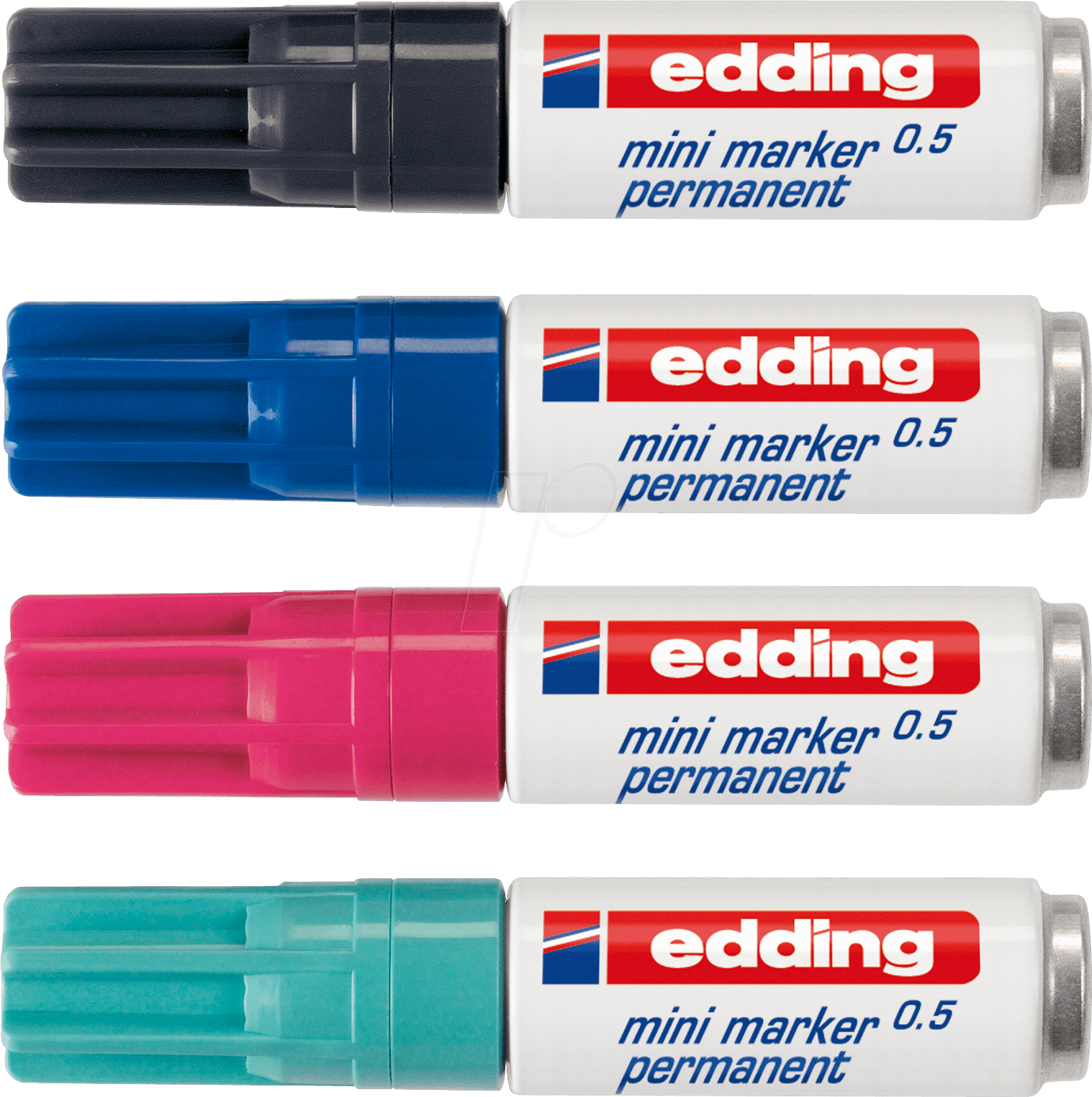 EDDING MM05/4S - Permanent Mini Marker, 4-farbig, 1,50 - 3,00 mm