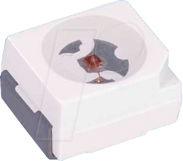 LA T676 - LED, SMD 3430, PLCC2, orange, 180 mcd, 120°