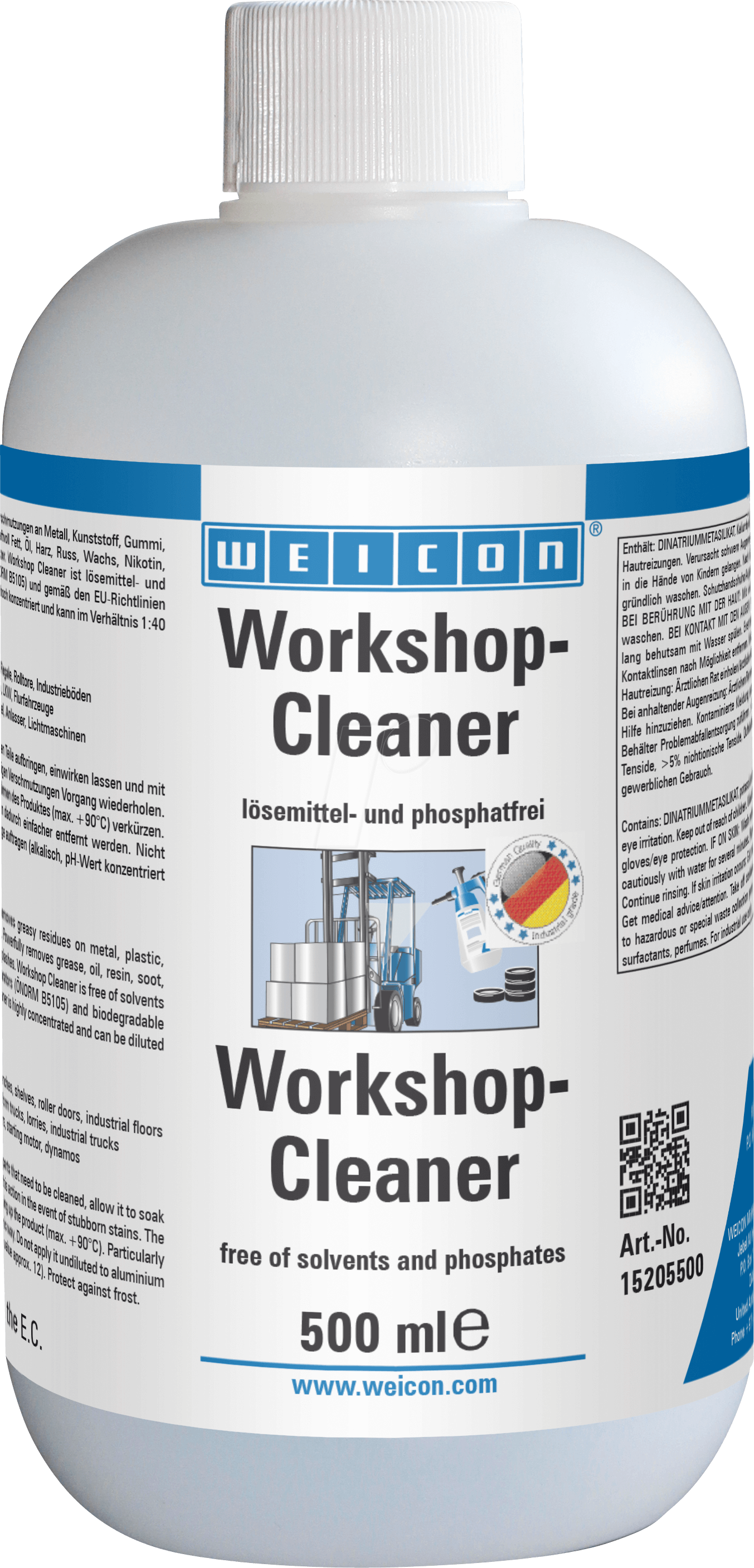 WEICON 15205500 - Reiniger, Workshop Cleaner, 500 ml