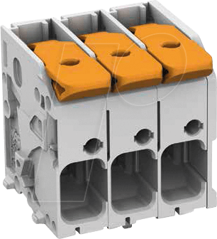WAGO 2606-1103 - Leiterplattenklemme - RM 7,5 mm, Ø 6 mm², 3-polig