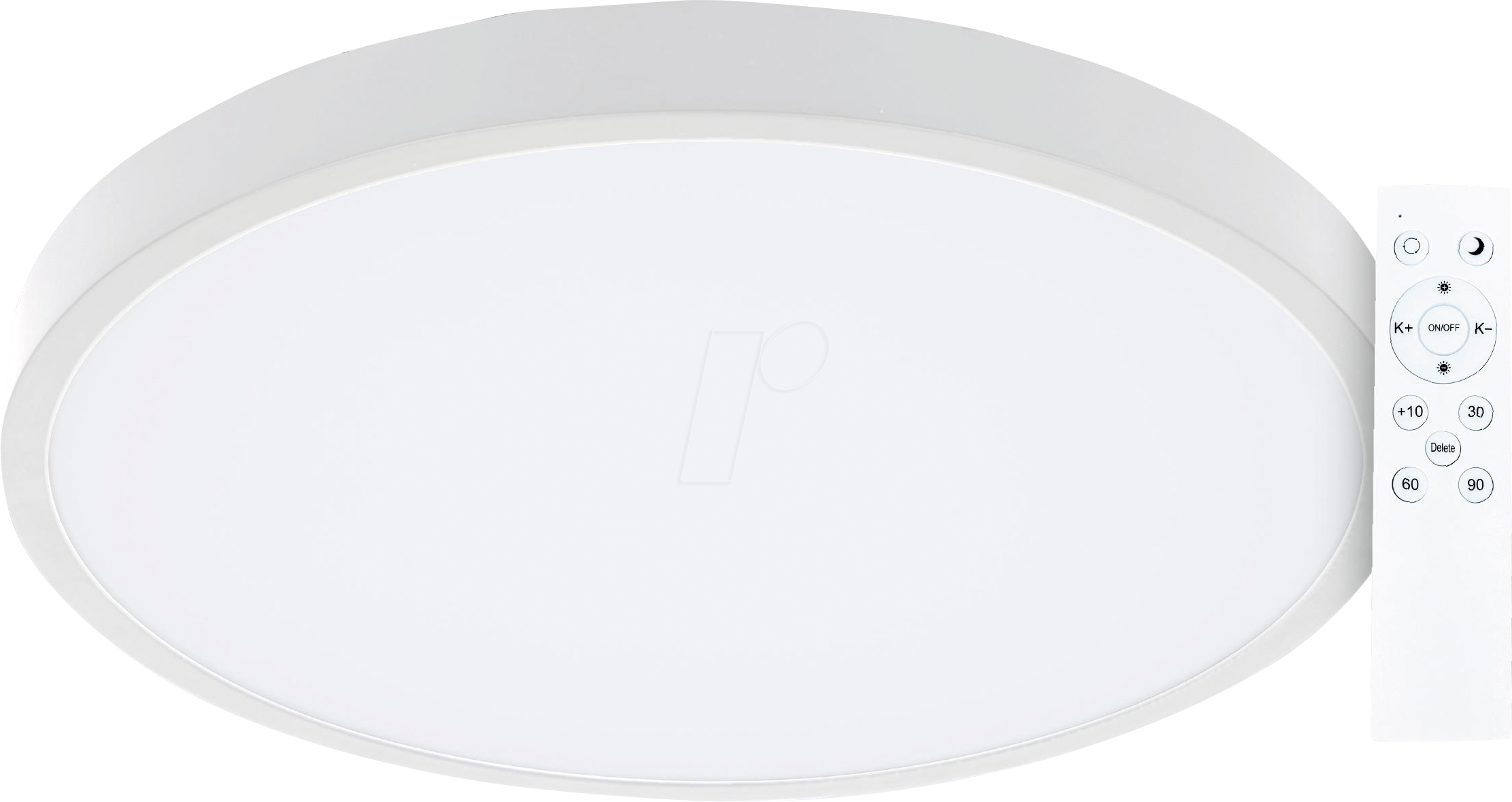 MLI 20500109 - Deckenleuchte Rami, CCT, dimmbar, rund, weiß, Fernbedienung