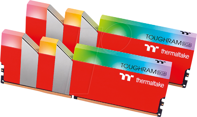 40TT1636-2018RRE - 16 GB DDR4 3600 CL18 thermaltake TOUGHRAM RGB Racing Red 2er Kit