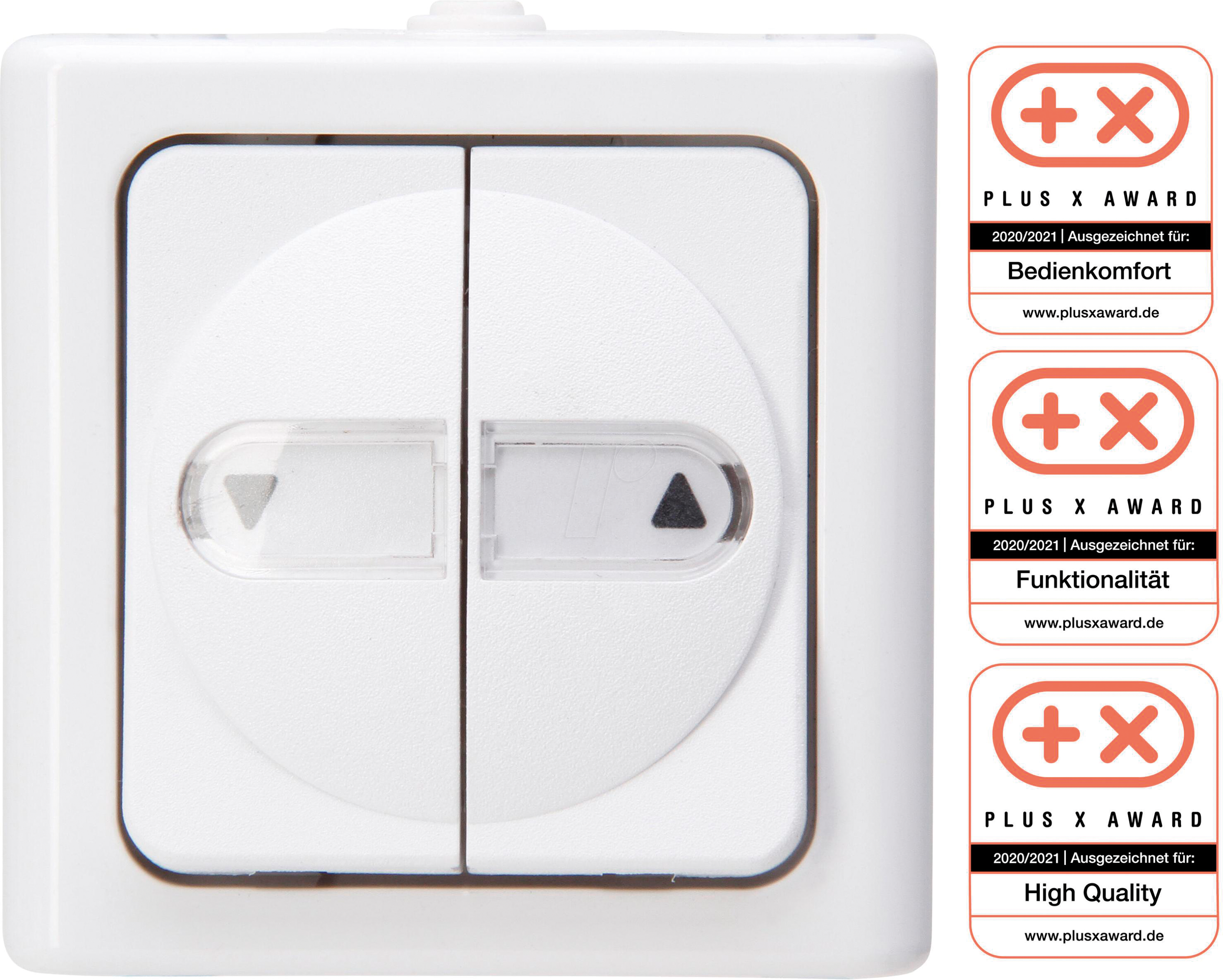 EL BE 560902013 - BLUE ELECTRIC - Jalousietaster, arktisweiß