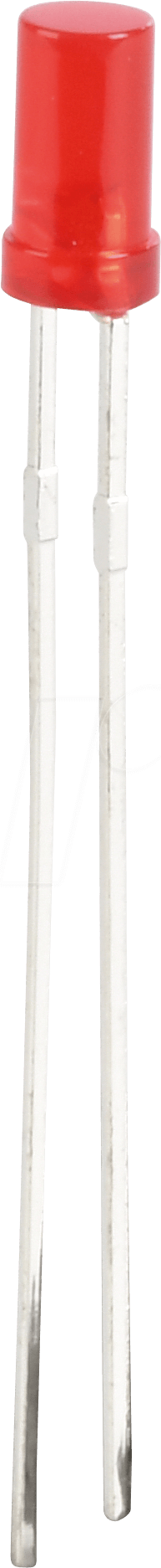 KBT L-424IDT - LED, zylindrisch, 3 mm, bedrahtet, rot, 5 mcd, 100°