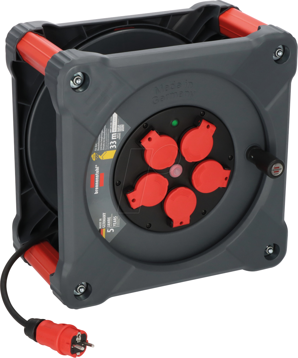 BRE 9201330110 - Kabeltrommel Professional, KA 3100 5, IP44, 33 m Kabel