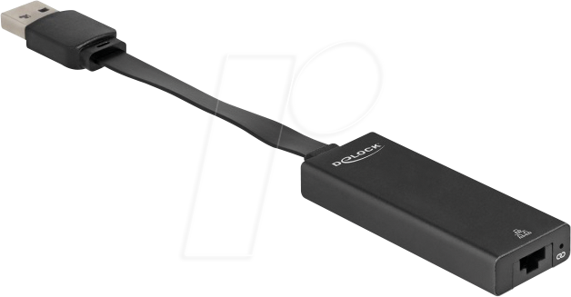 DELOCK 66245 - Netzwerkkarte, USB Typ A, Gigabit Ethernet, 1x RJ45