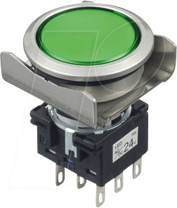 ID LB6MBM1T6LG - Drucktaster LB, 22 mm, 2 CO