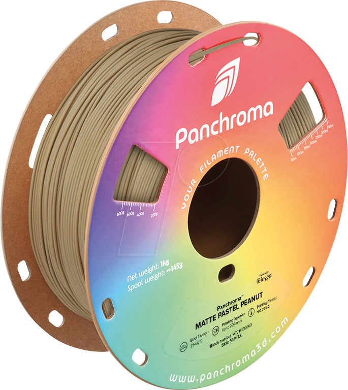 POLYMAKER CA4034 - Filament, Panchroma PLA, Matte Pastel Peanut, 1,75 mm, 1 kg