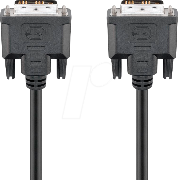 GOOBAY 50850 - DVI Monitor Kabel DVI 18+1 Stecker, Single Link, 2 m