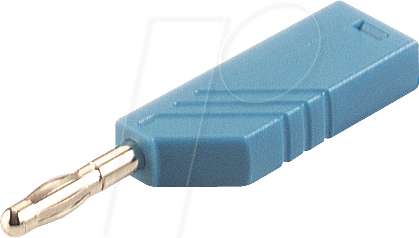 LAS NWS BL - Lamellen-Turmstecker, 4 mm, Schraubanschluss, blau
