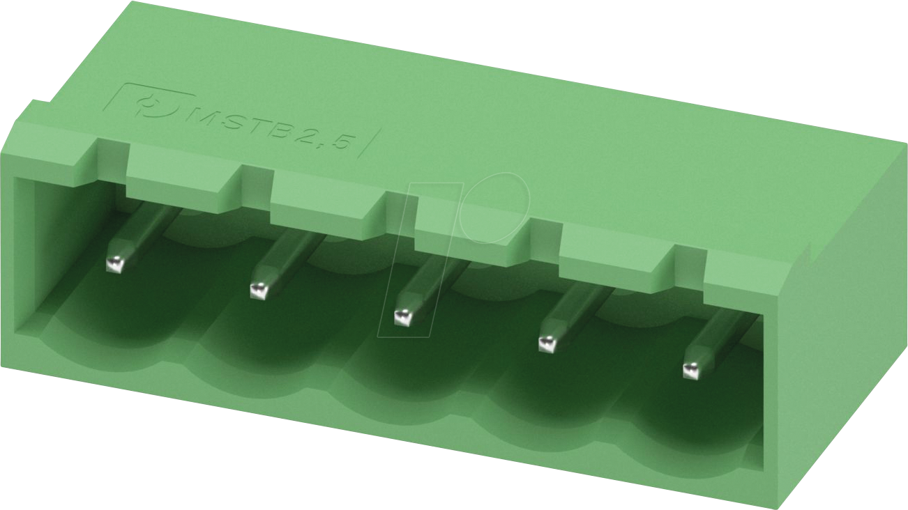 MSTBA 5-G 5,08 - Leiterplatten-Grundleiste, 5-polig, RM: 5,08 mm