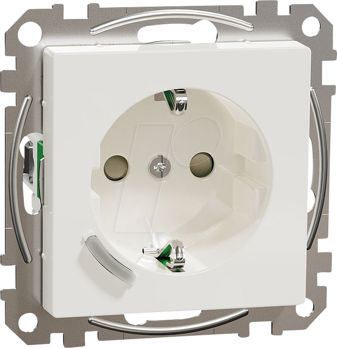 WISER 2380-0319 - Steckdose, 1-fach, polarweiß, glänzend, Zigbee