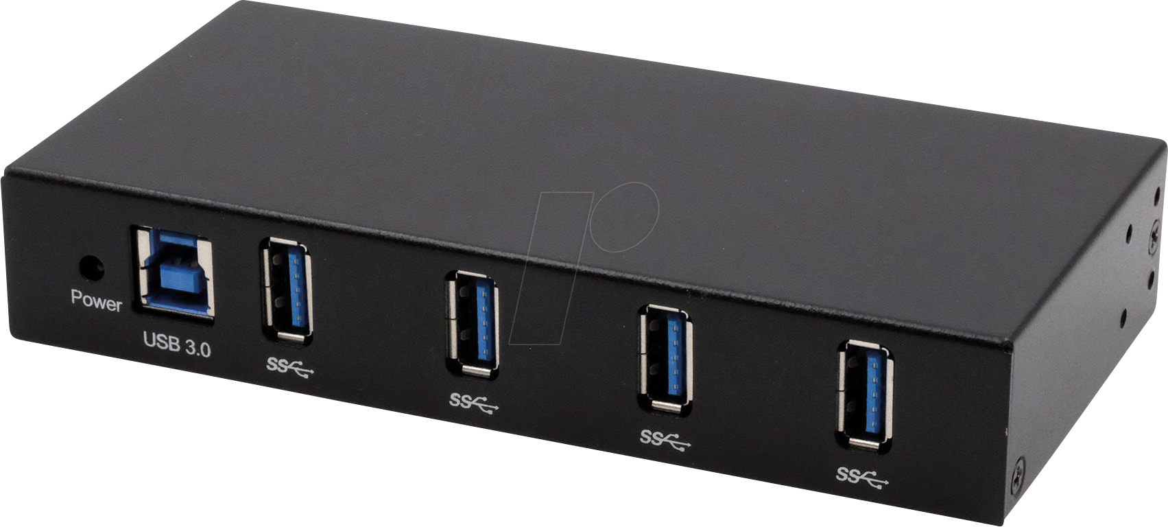 EXSYS 11234HMS - USB 3.0 4-Port Industrie-Hub, 15 kV ESD, Tisch, Wand, Din-Rail