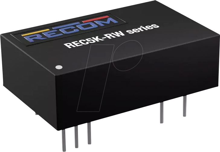 REC5K-2405SRW-A - DC/DC-Wandler REC5K, 9-36 Vin, 5 Vout, 1000 mA