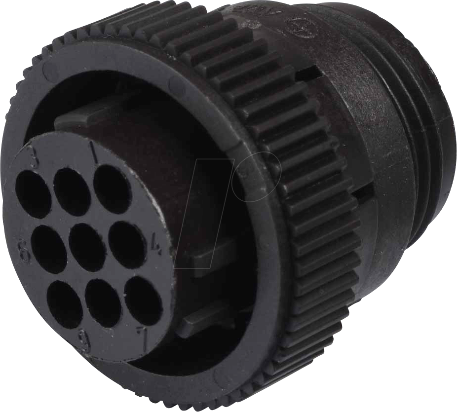 CPC SG 09B - 9-pol. Stecker-Leergehäuse für Buchsenkontakte