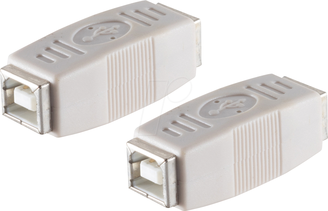 SHVP BS77043 - USB 2.0 Adapter, Type B Buchse > Type B Buchse, grau