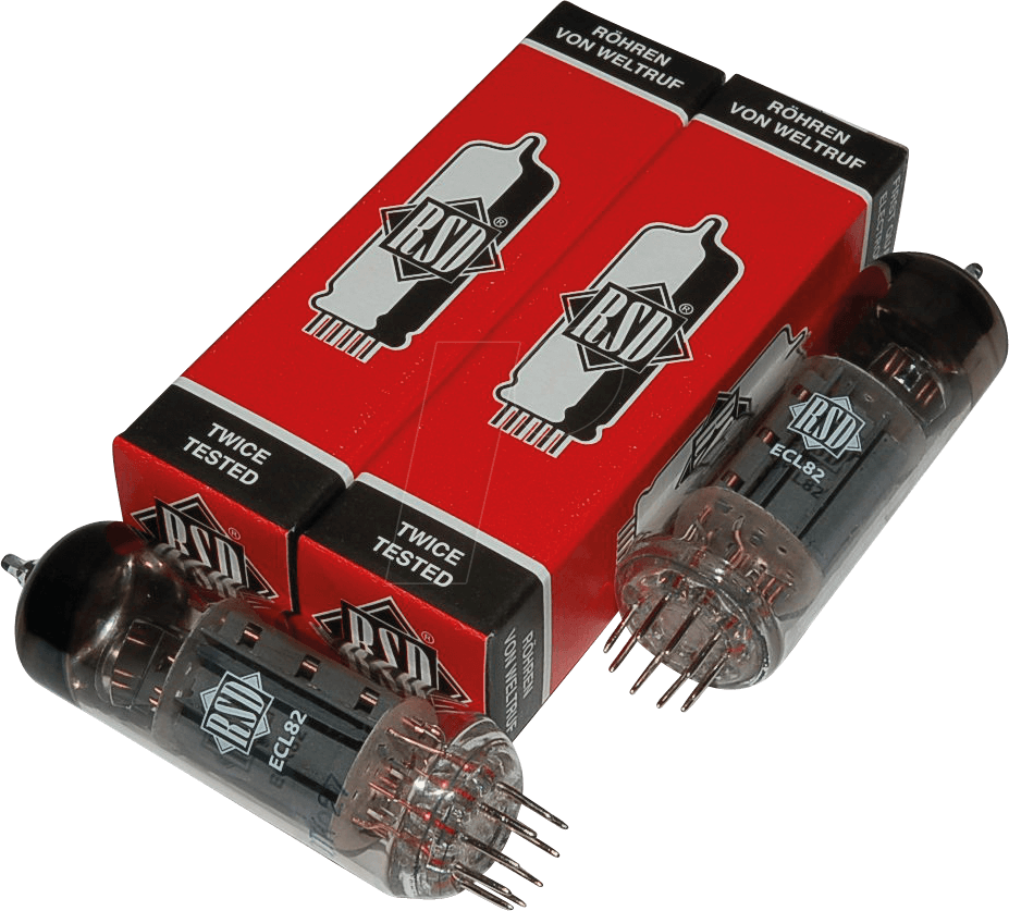 TUBE ECL82RSD X2 - Elektronenröhre, Mehrfachröhre, Noval, 9-pol, matched Pair