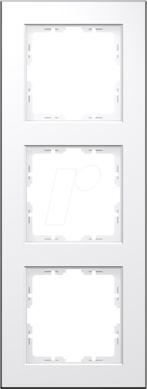 EL 07 402729008 - Abdeckrahmen - 3-fach, HK07, reinweiß