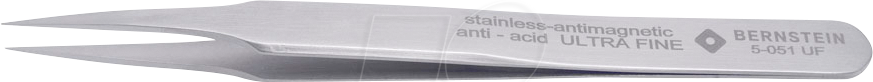 Thumbnail - BERN 5 051 UF - SMD-Pinzette ULTRA FINE, gerade, sehr spitz, 120 mm