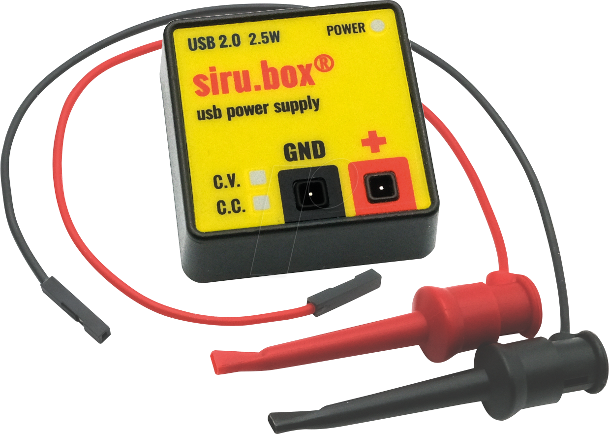SIRU-BOX - Labornetzgerät, Miniatur, 0 - 15 V, 0,6 A, max. 2,5 W