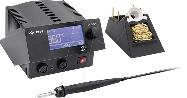 Thumbnail - I-CON-2V MK2 - Lötstation, ERSA i-CON 2V MK2, i-TOOL, 150 W, 2-Kanal, ESD